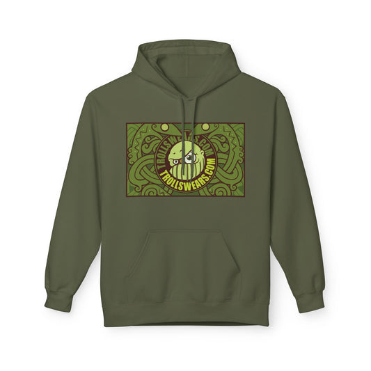 Trollswears.com Hoodie with Snake-Cult Back print