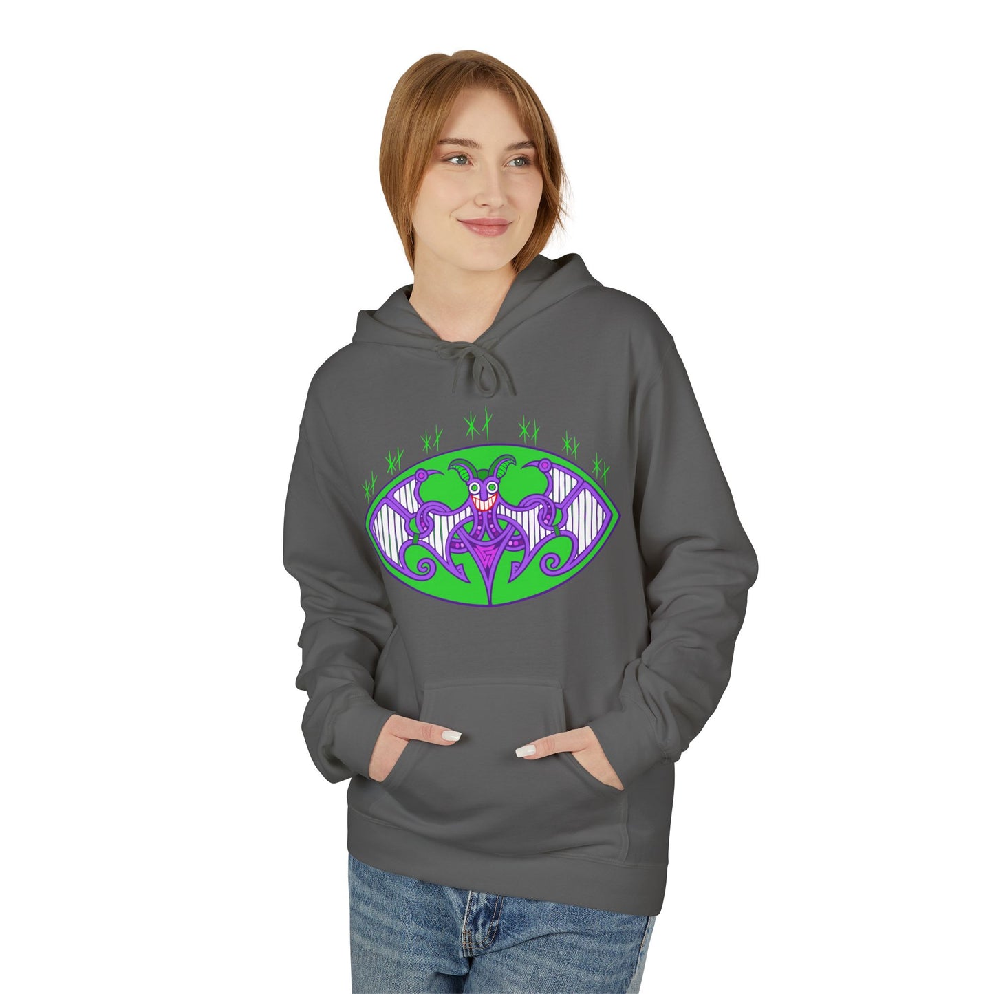 Viking Grinning Jester Hoodie