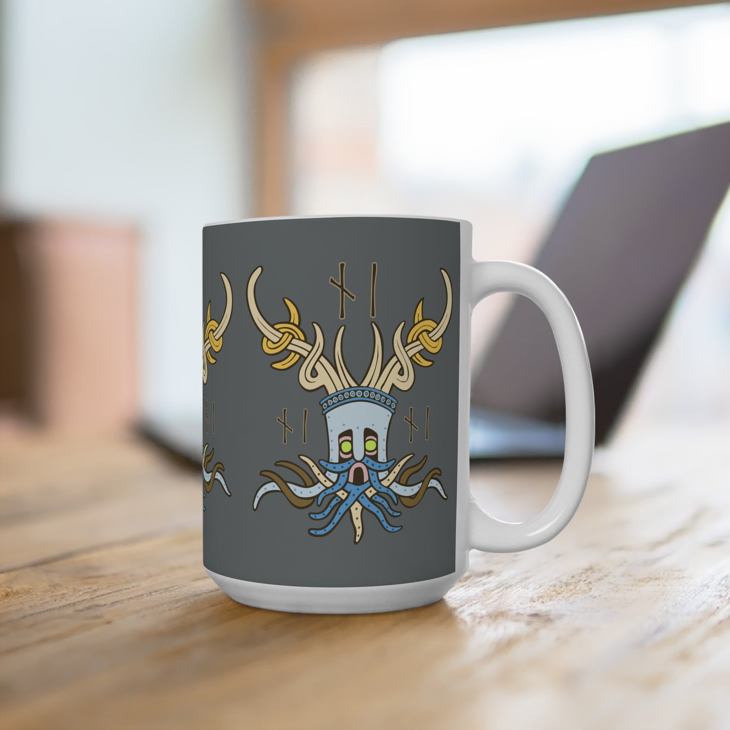 Viking Keeper of the Sacred Word - Ceramic Mug