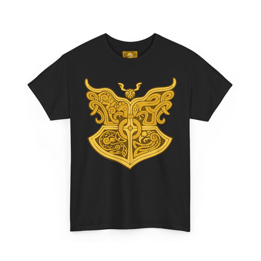 Gold Viking Style Animals Crest Unisex Tee