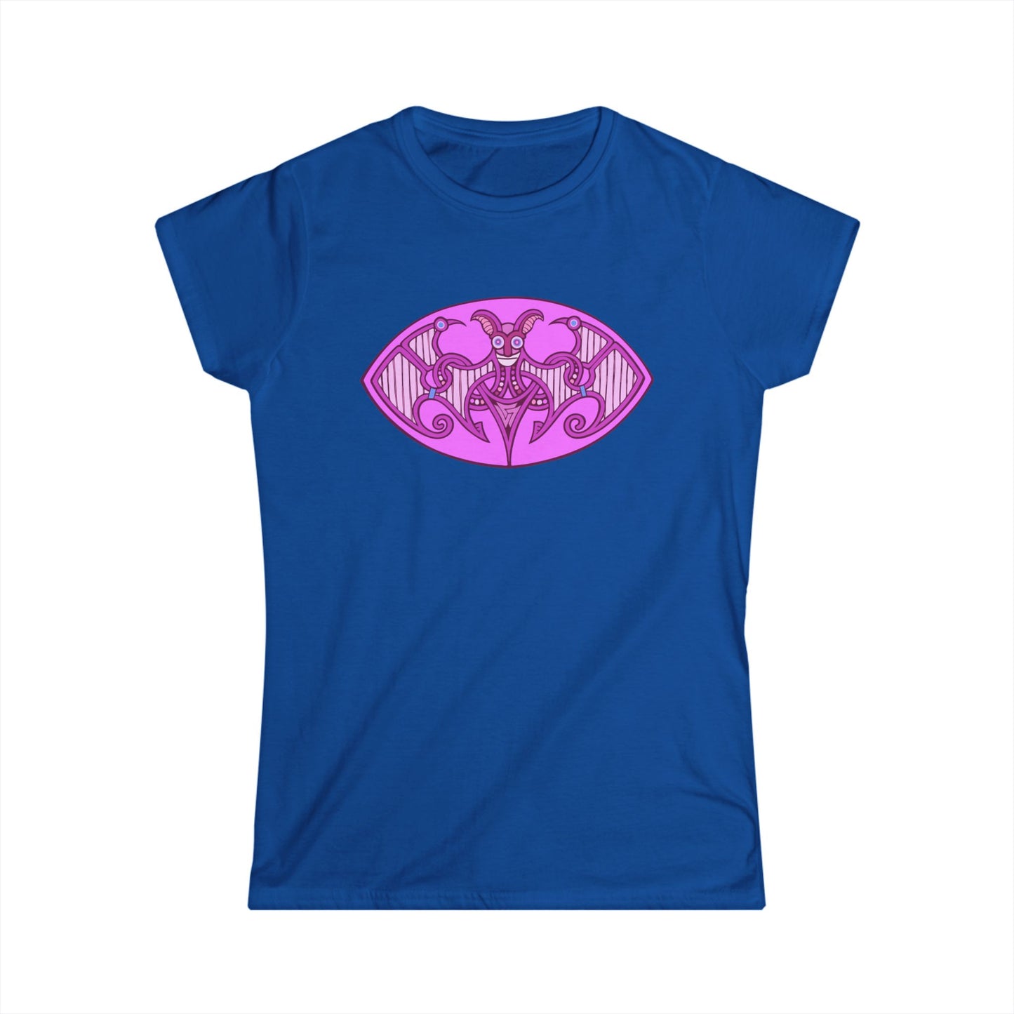 Viking Bat Motif - The Bat-Zwamp Women's Softstyle T-shirt