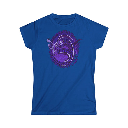 Viking Egg-Laying Wyrm Women's Tee Blue