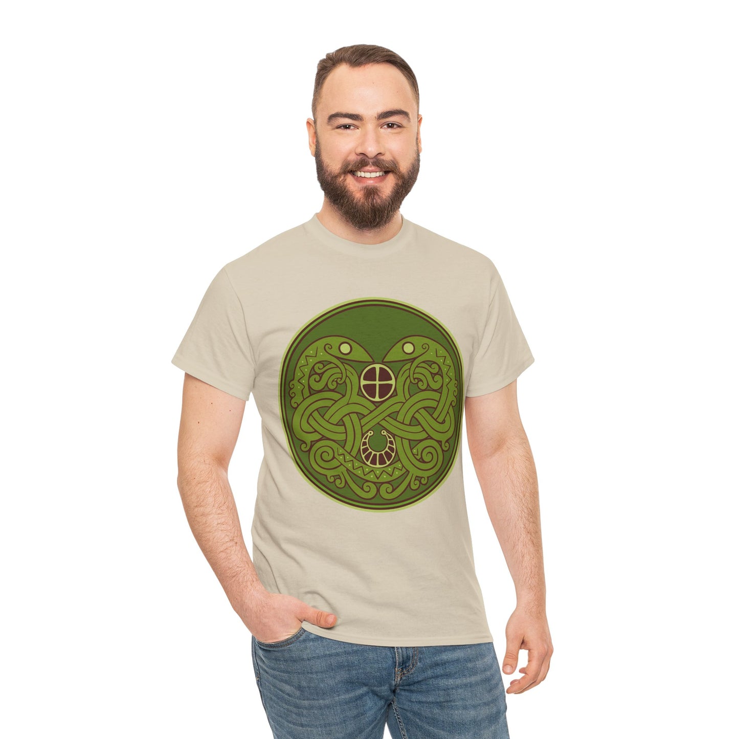 Viking Snake Cult Tee (green) Unisex T-Shirt