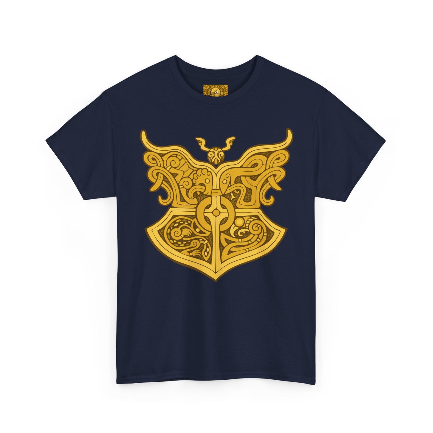 Gold Viking Style Animals Crest Unisex Tee