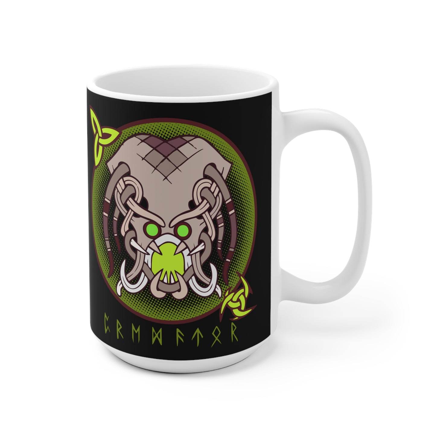 Viking-Inspired Ceramic Mug - Norse Mythology Design