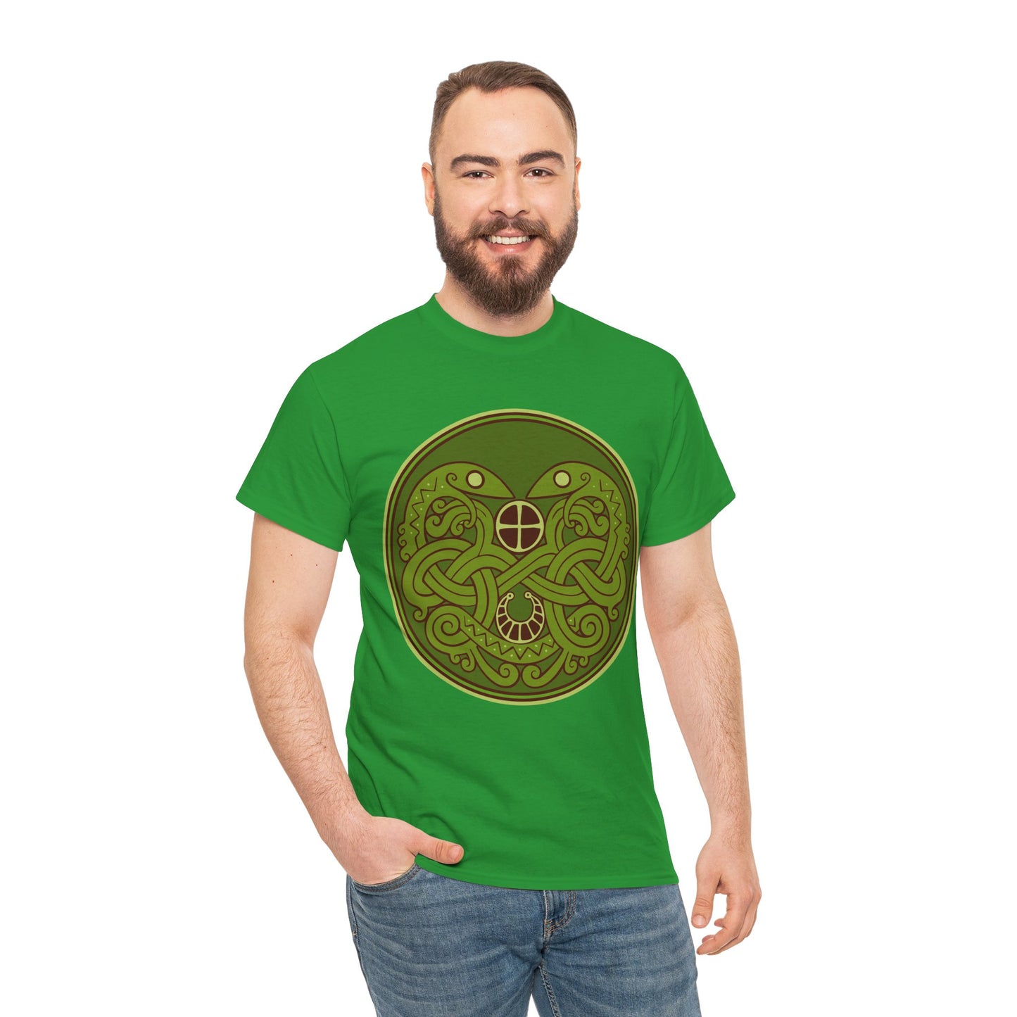 Viking Snake Cult Tee (green) Unisex T-Shirt