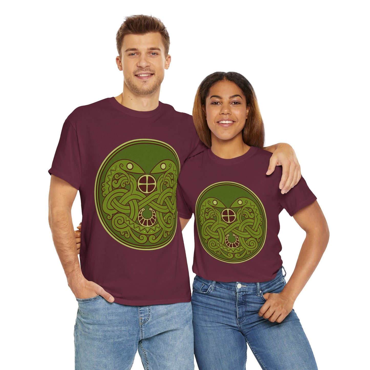 Viking Snake Cult Tee (green) Unisex T-Shirt