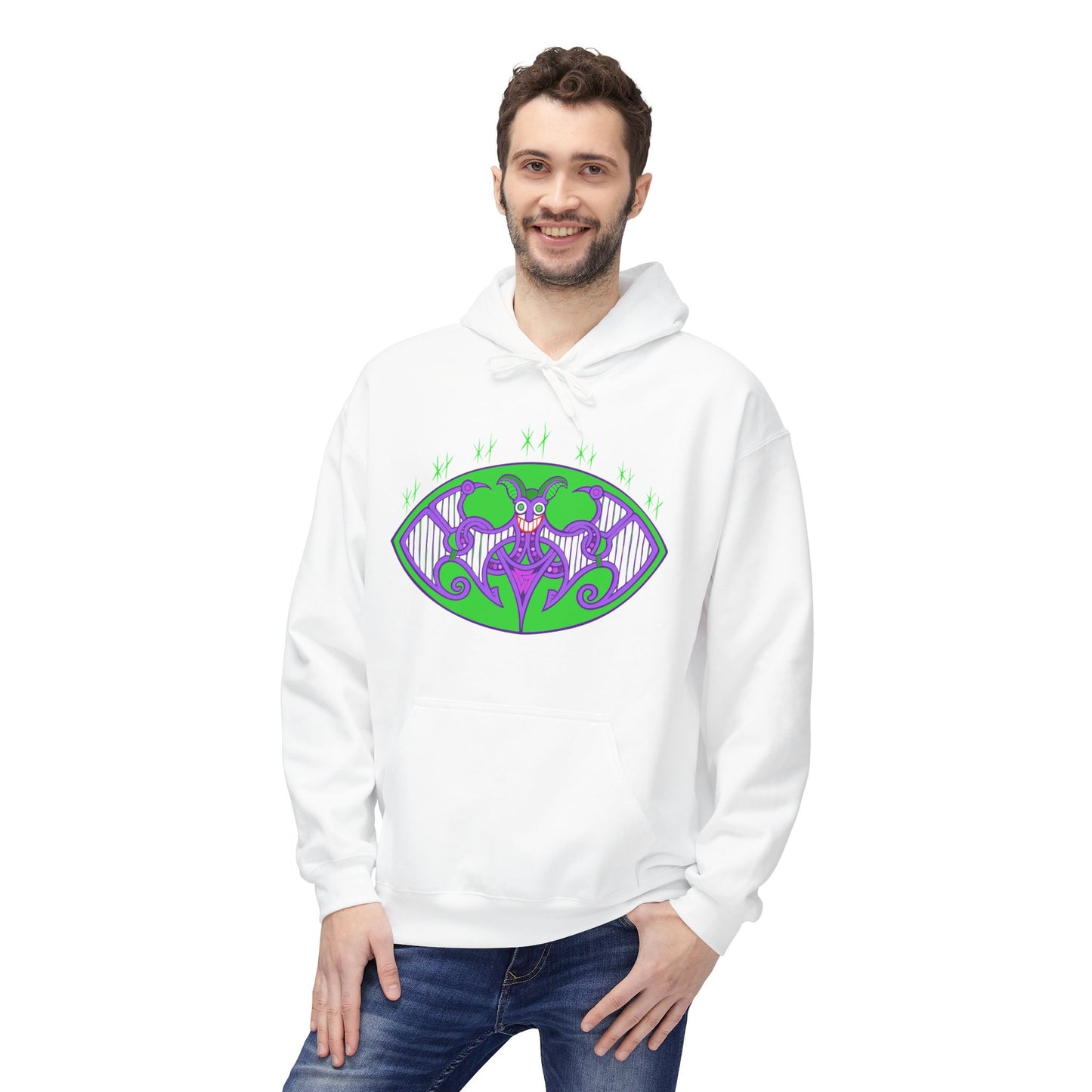 Viking Grinning Jester Hoodie
