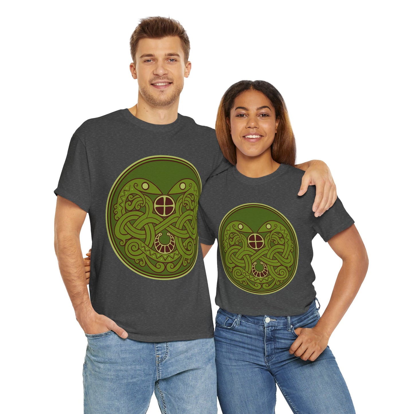 Viking Snake Cult Tee (green) Unisex T-Shirt