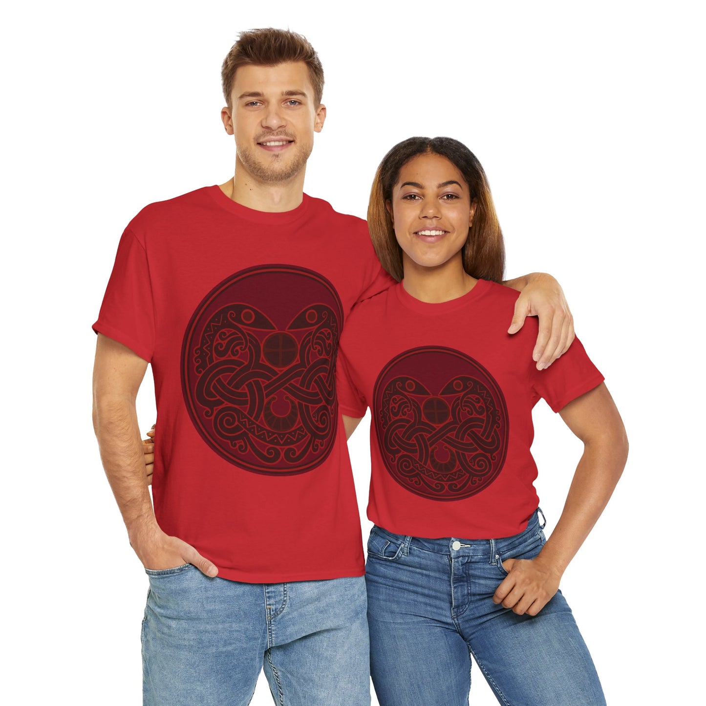 Viking Snake Cult Tee (Red) Unisex T-Shirt