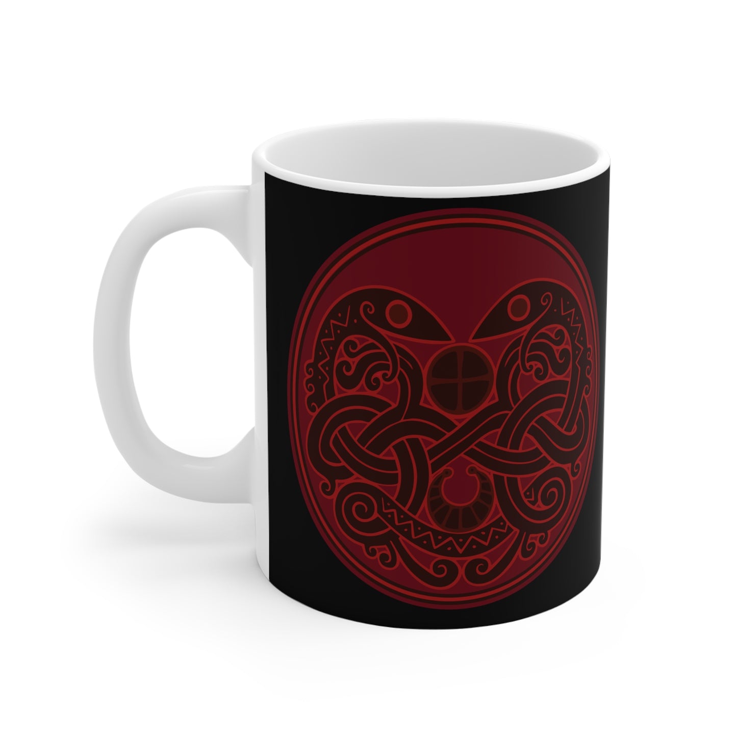 Viking Snake Cult Mug - Nordic Design