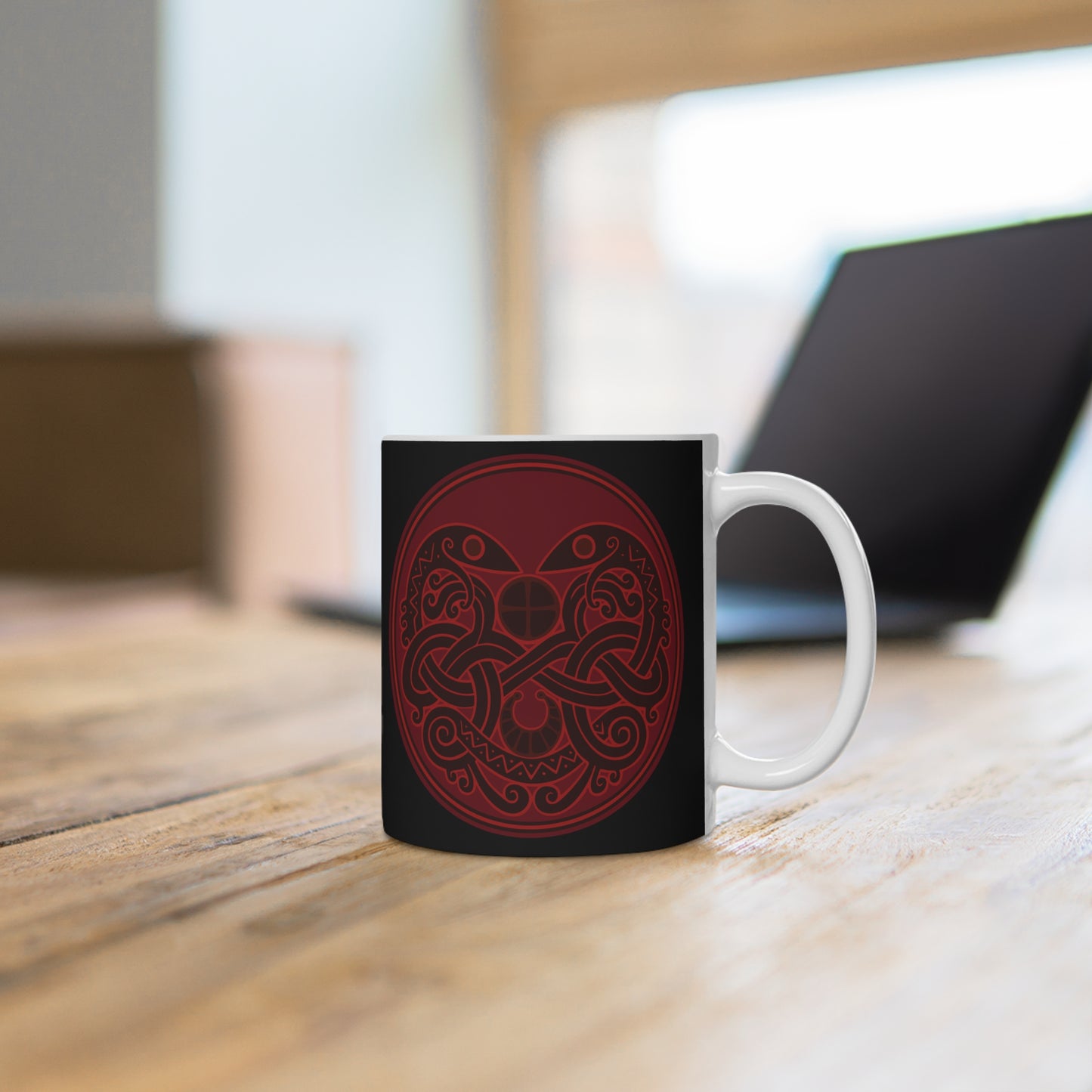Viking Snake Cult Mug - Nordic Design