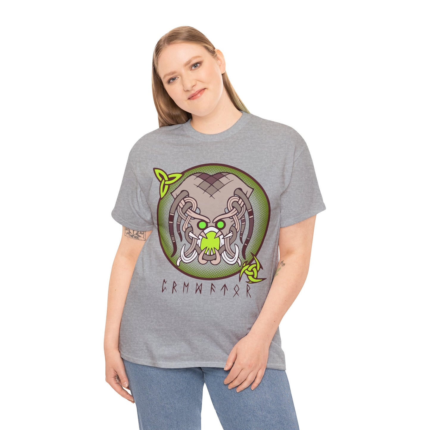 Viking Monster Unisex Tee - Grendel Hunter Design (EU)