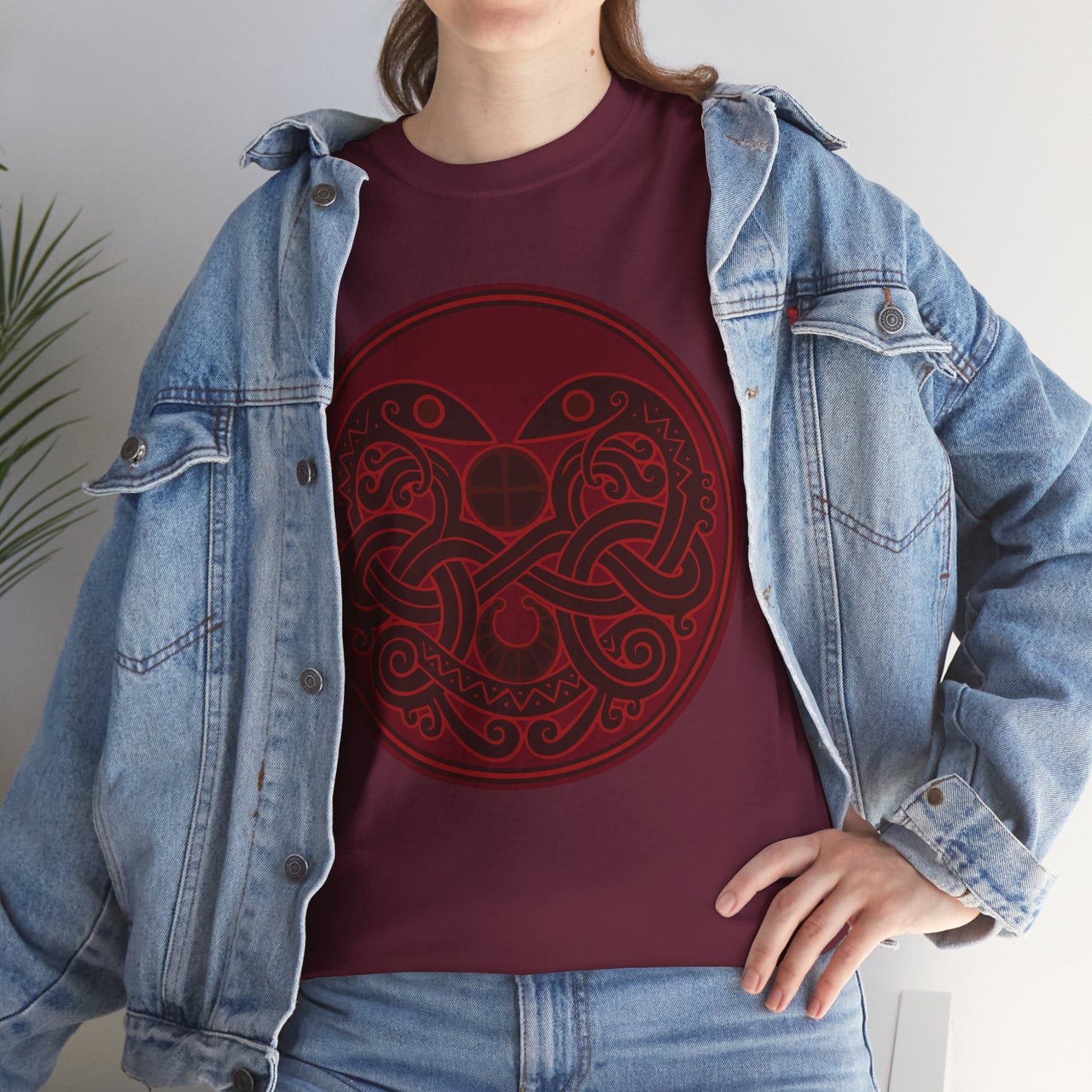 Viking Snake Cult Tee (Red) Unisex T-Shirt