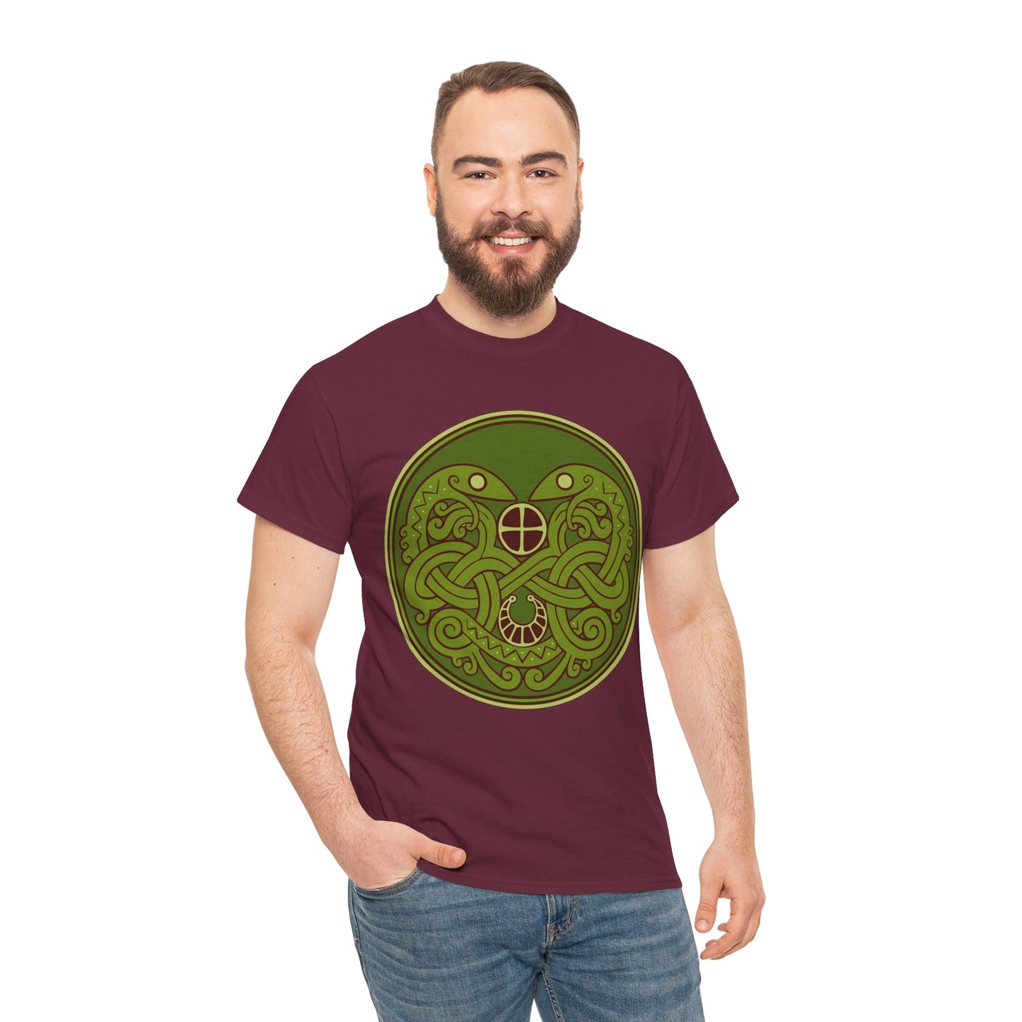 Viking Snake Cult Tee (green) Unisex T-Shirt