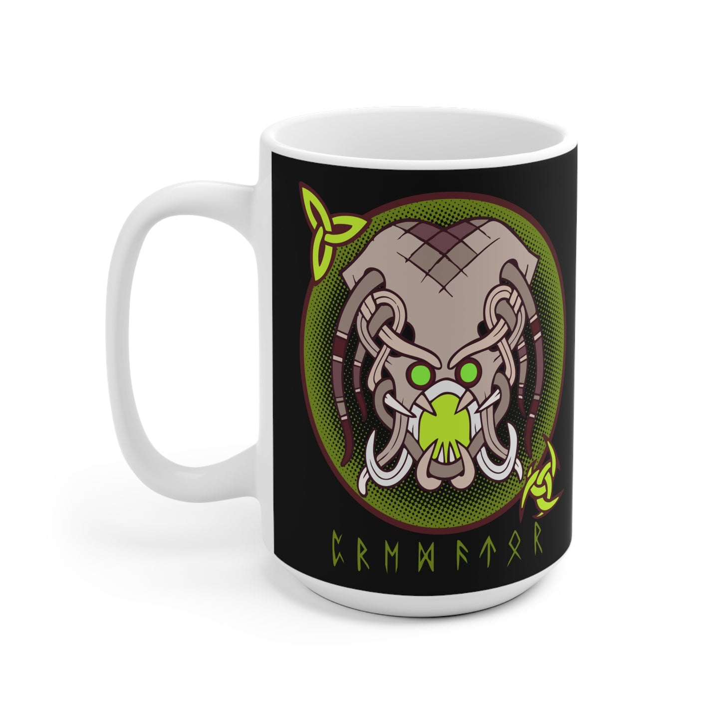 Viking-Inspired Ceramic Mug - Norse Mythology Design