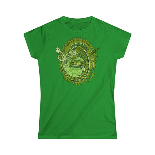 Viking Green Mother-Beast from Space - Women's Softstyle Tee