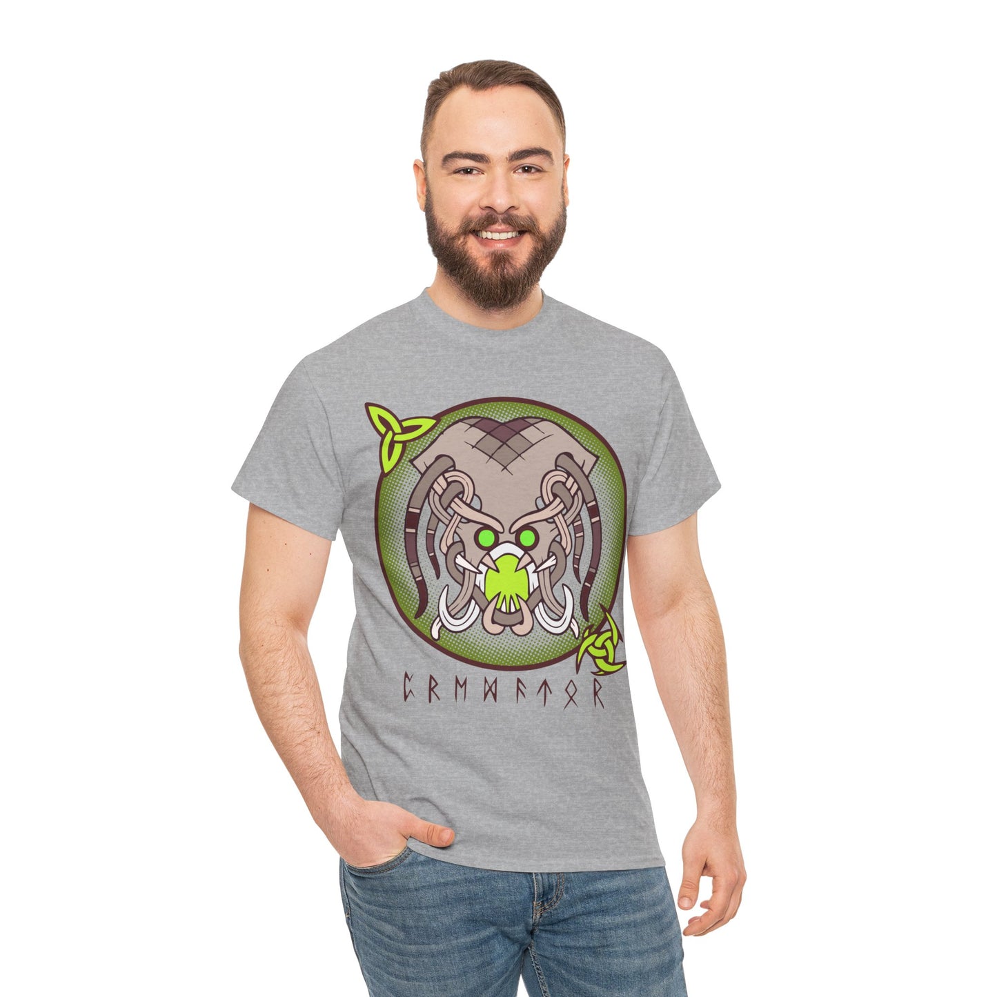 Viking Monster Unisex Tee - Grendel Hunter Design (EU)