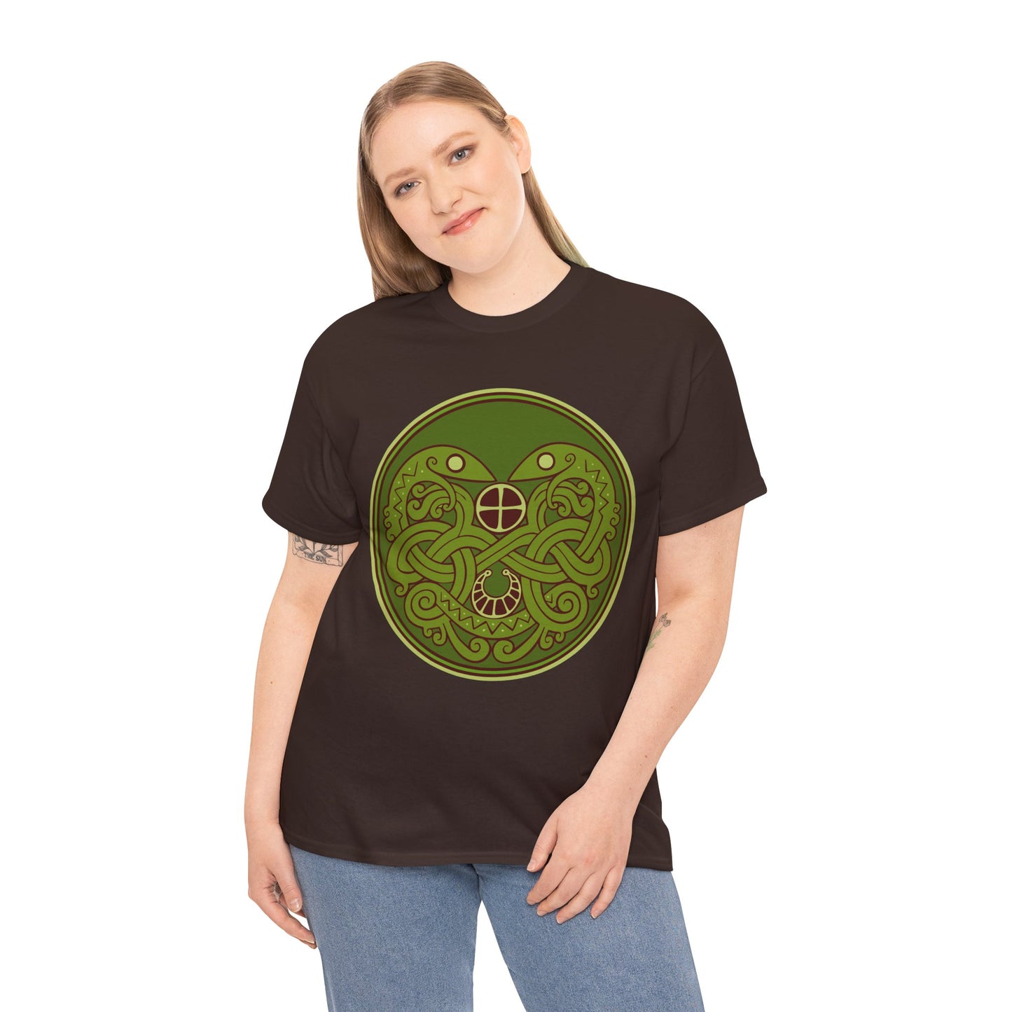 Viking Snake Cult Tee (green) Unisex T-Shirt