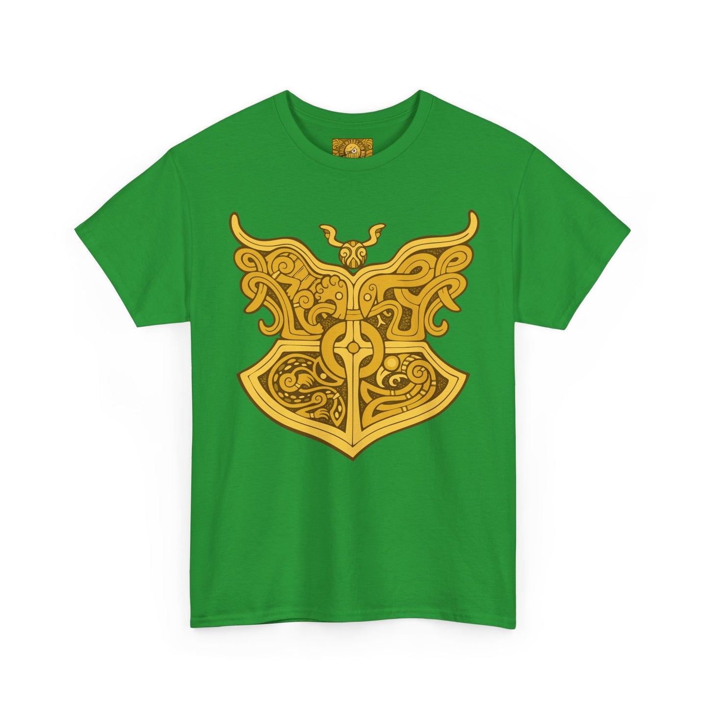 Gold Viking Style Animals Crest Unisex Tee