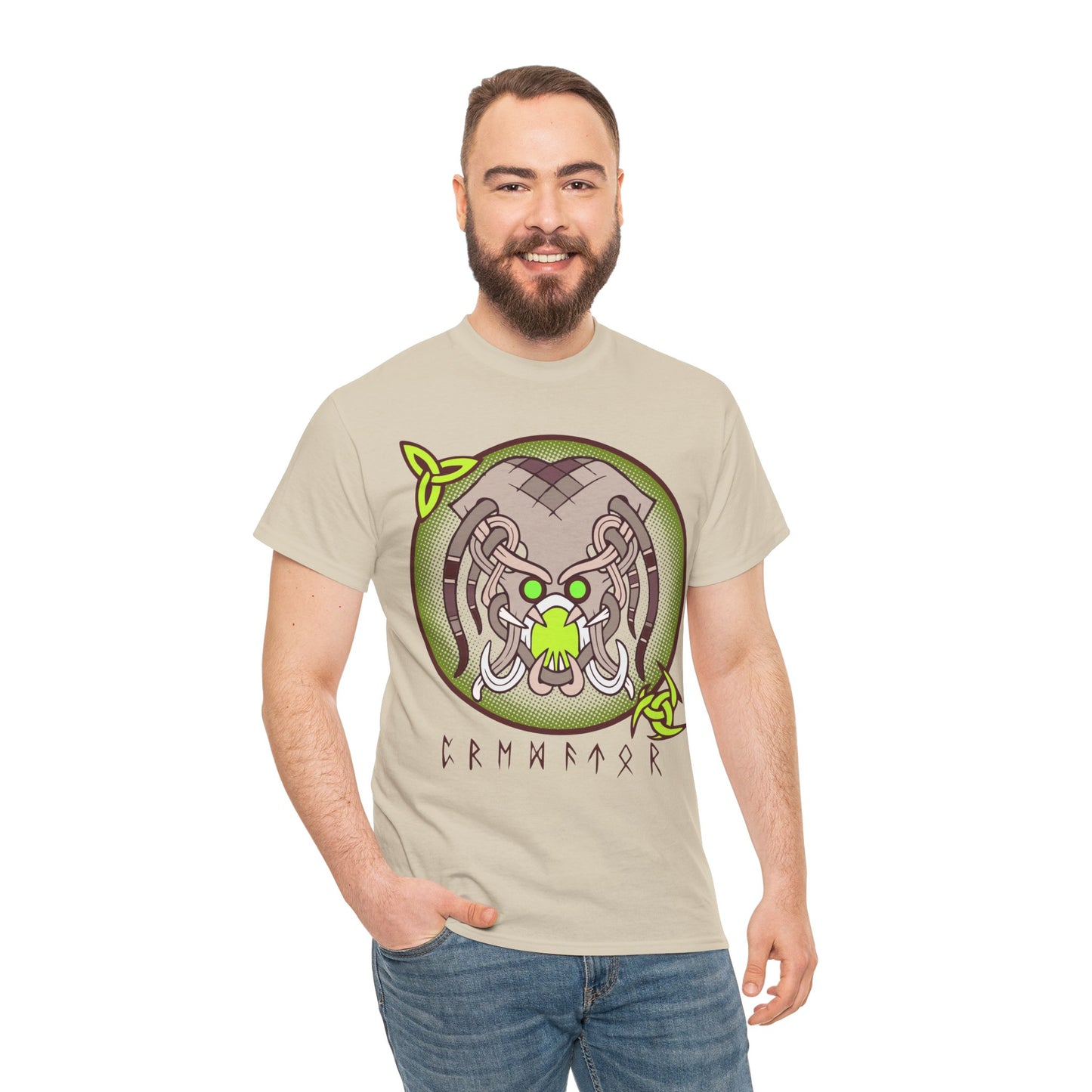 Viking Monster Unisex Tee - Grendel Hunter Design (EU)