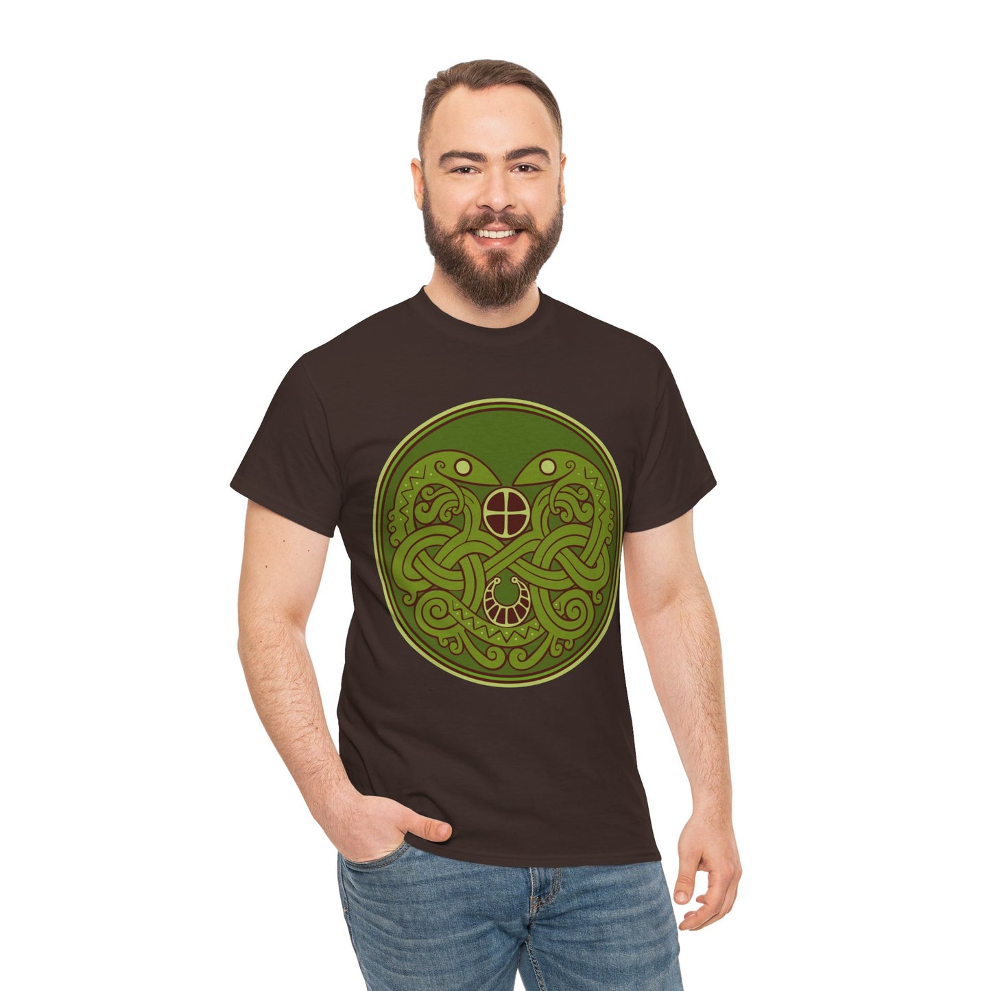 Viking Snake Cult Tee (green) Unisex T-Shirt