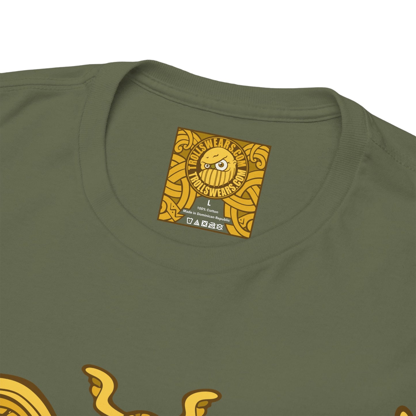 Gold Viking Style Animals Crest Unisex Tee