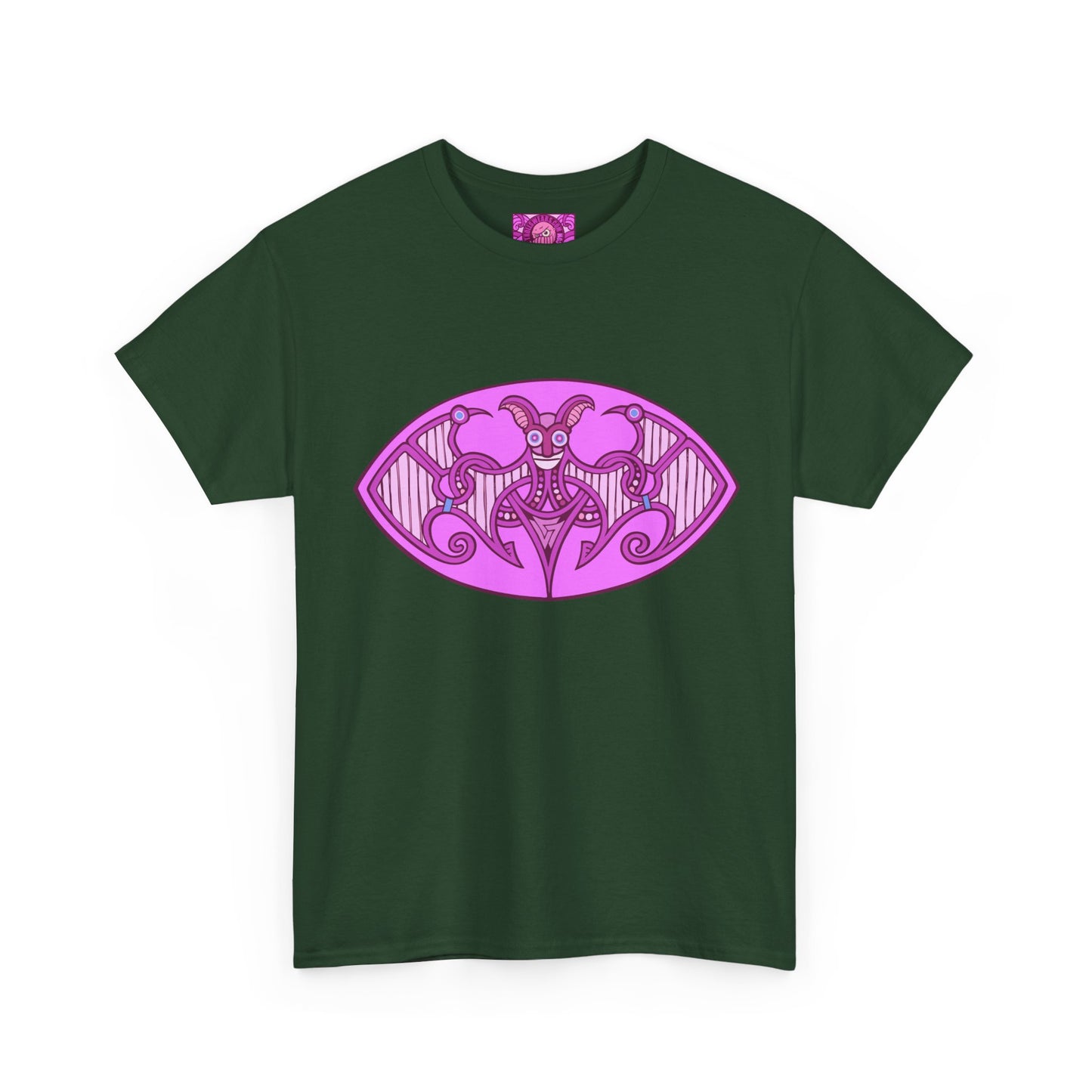 Viking style motif - The Batcarl - Unisex Heavy Cotton Tee