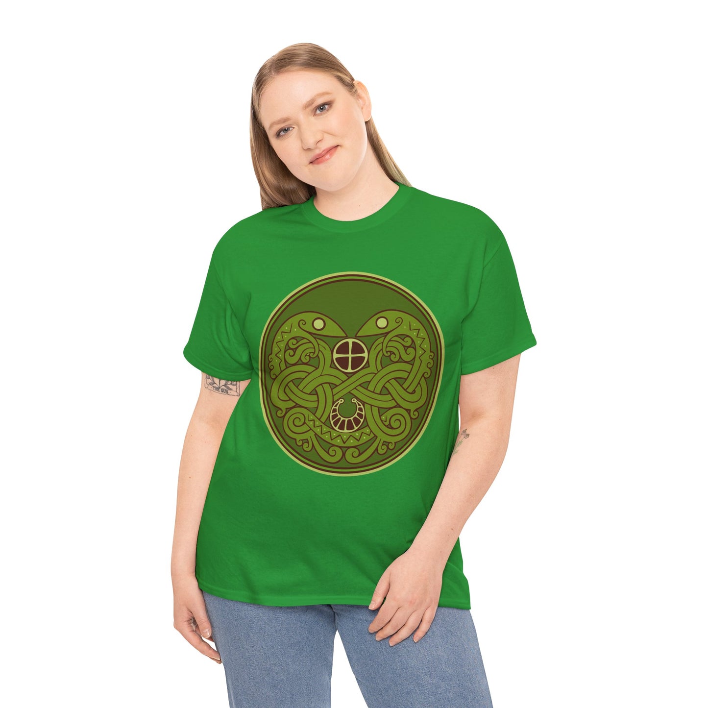 Viking Snake Cult Tee (green) Unisex T-Shirt