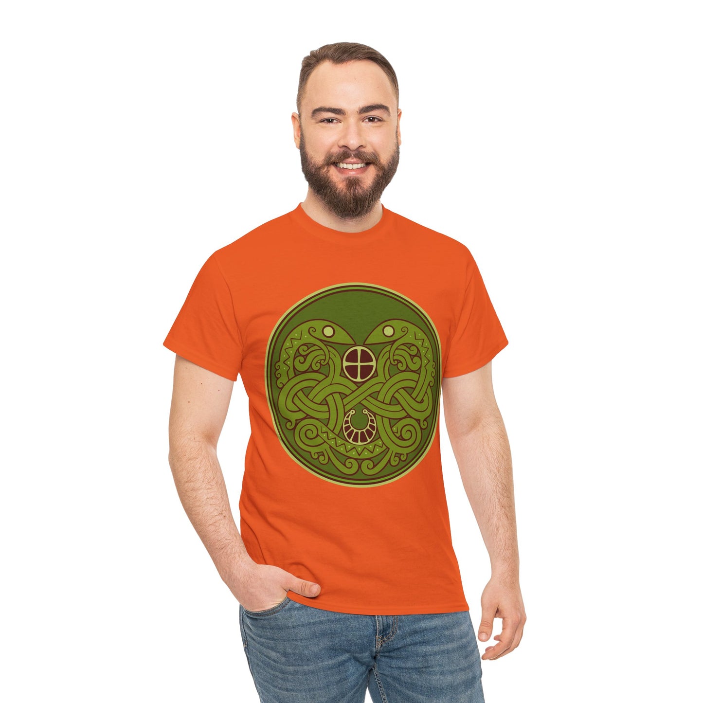 Viking Snake Cult Tee (green) Unisex T-Shirt