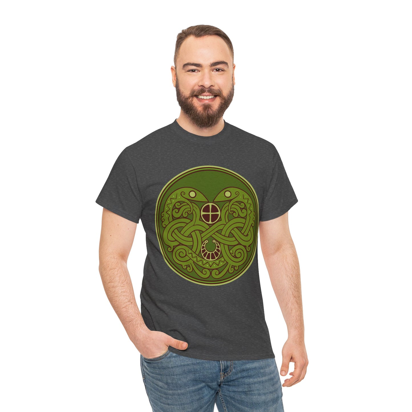 Viking Snake Cult Tee (green) Unisex T-Shirt
