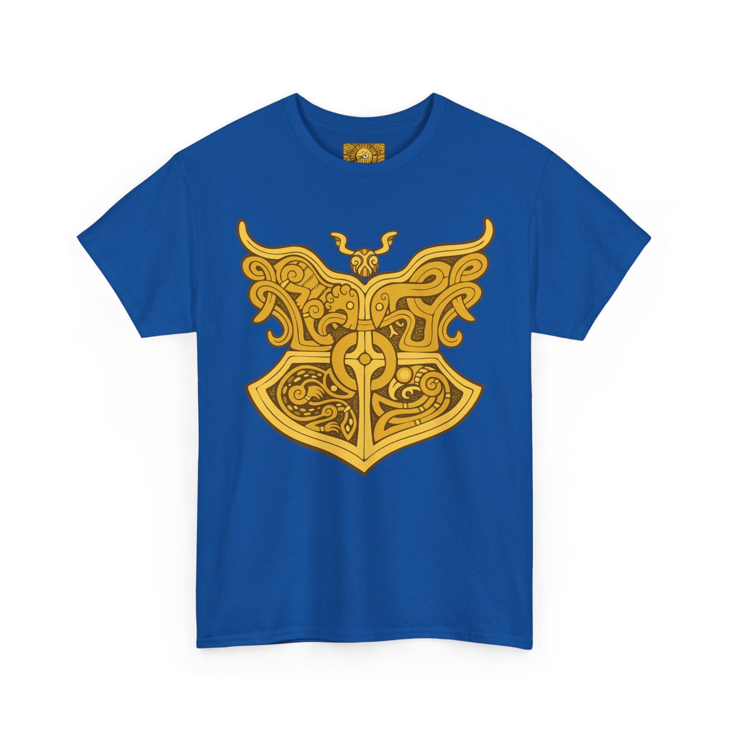 Gold Viking Style Animals Crest Unisex Tee