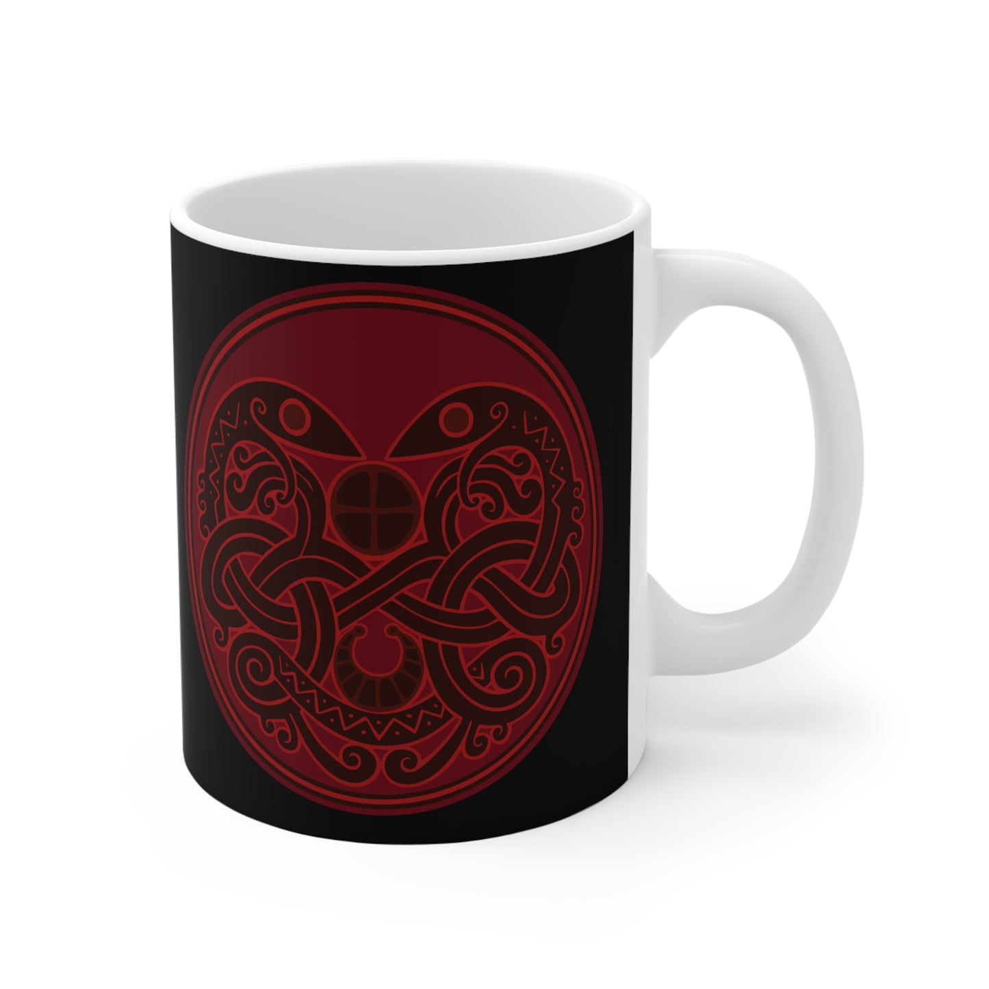 Viking Snake Cult Mug - Nordic Design