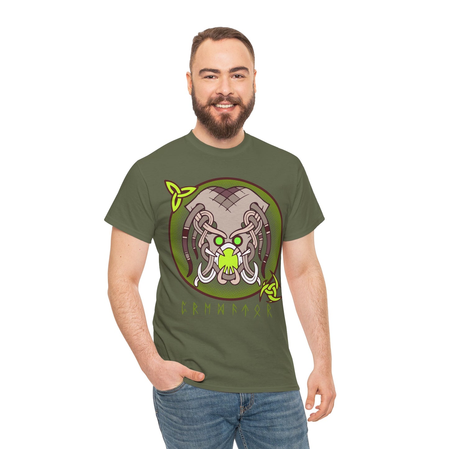 Viking Monster Unisex Tee - Grendel Hunter Design (EU)