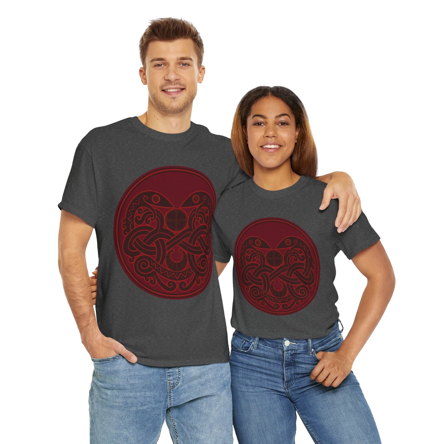 Viking Snake Cult Tee (Red) Unisex T-Shirt