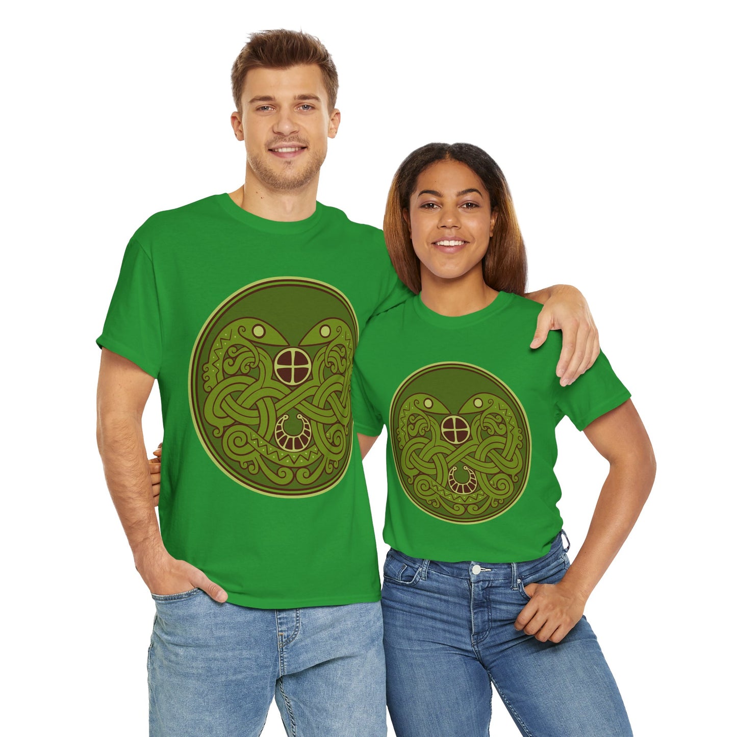 Viking Snake Cult Tee (green) Unisex T-Shirt