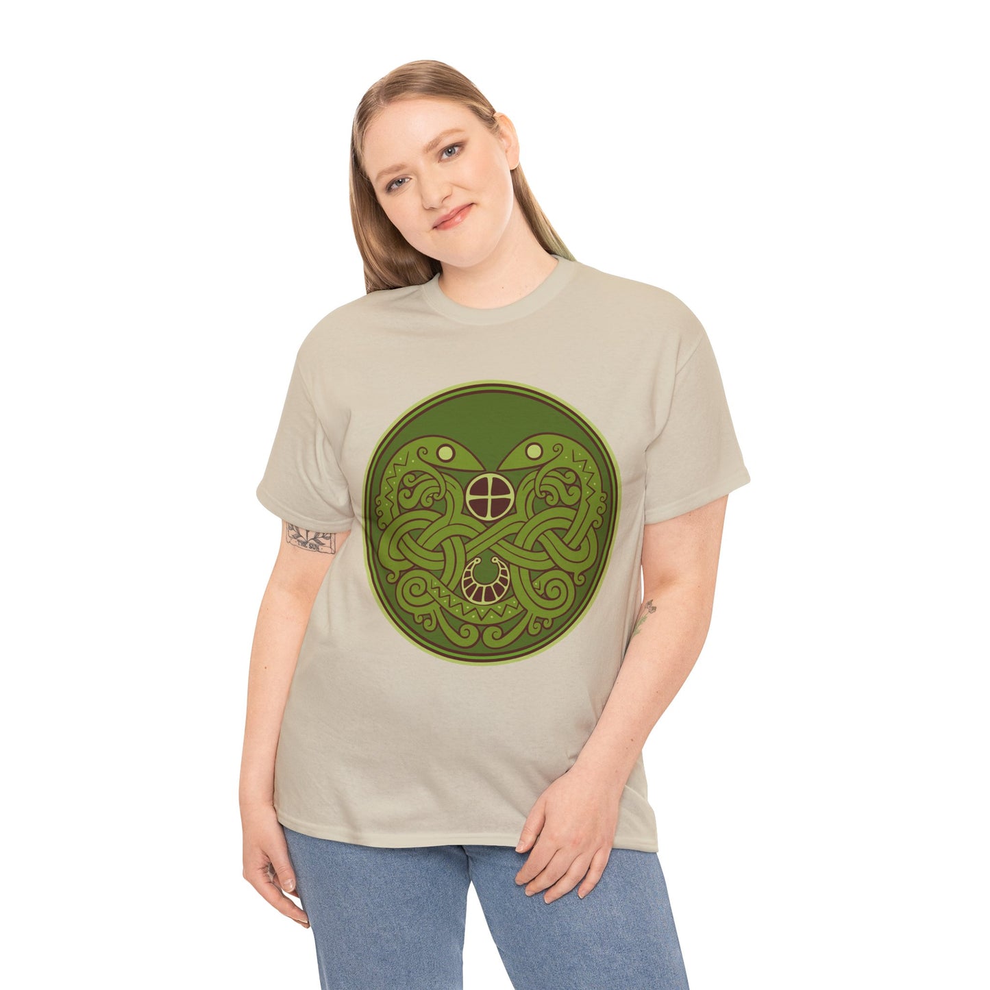 Viking Snake Cult Tee (green) Unisex T-Shirt