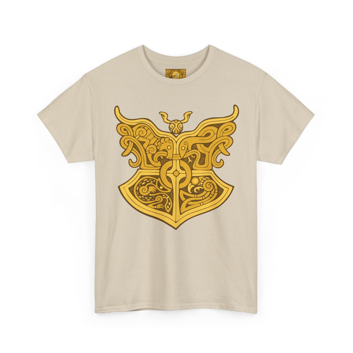 Gold Viking Style Animals Crest Unisex Tee