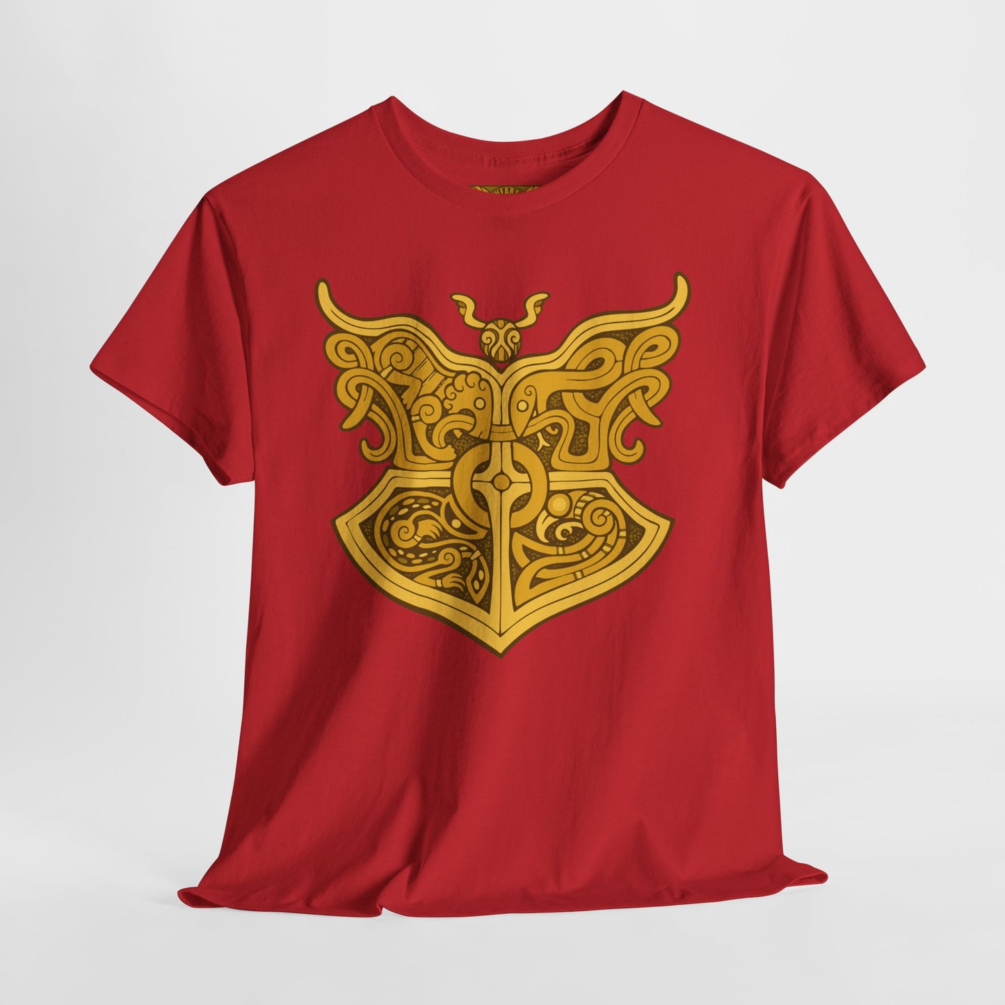 Gold Viking Style Animals Crest Unisex Tee