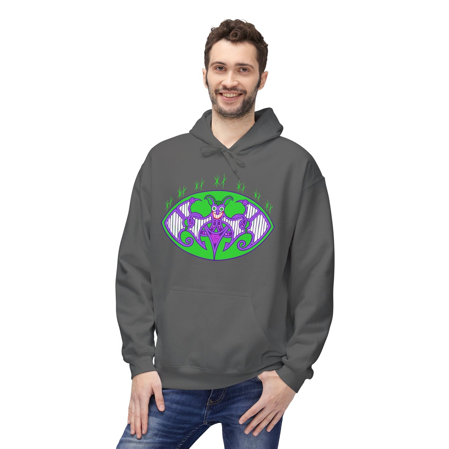 Viking Grinning Jester Hoodie