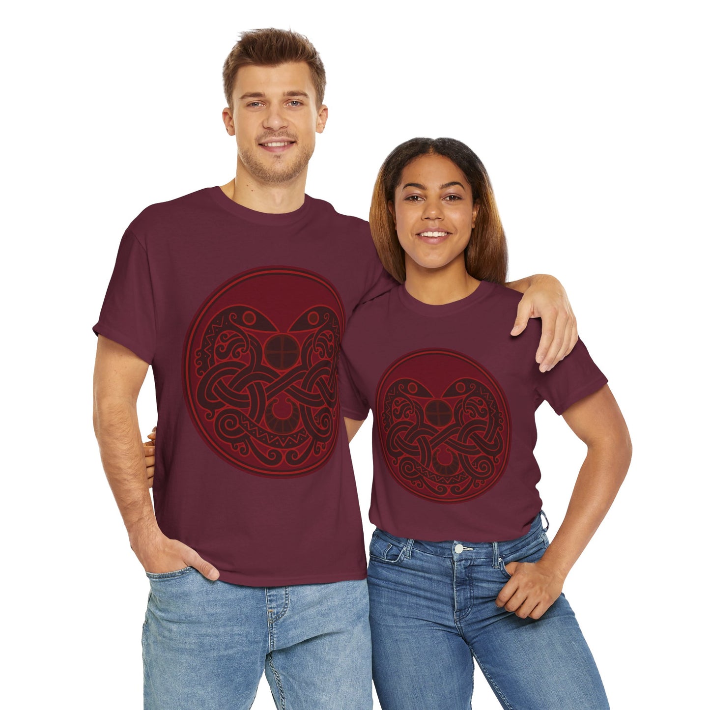 Viking Snake Cult Tee (Red) Unisex T-Shirt