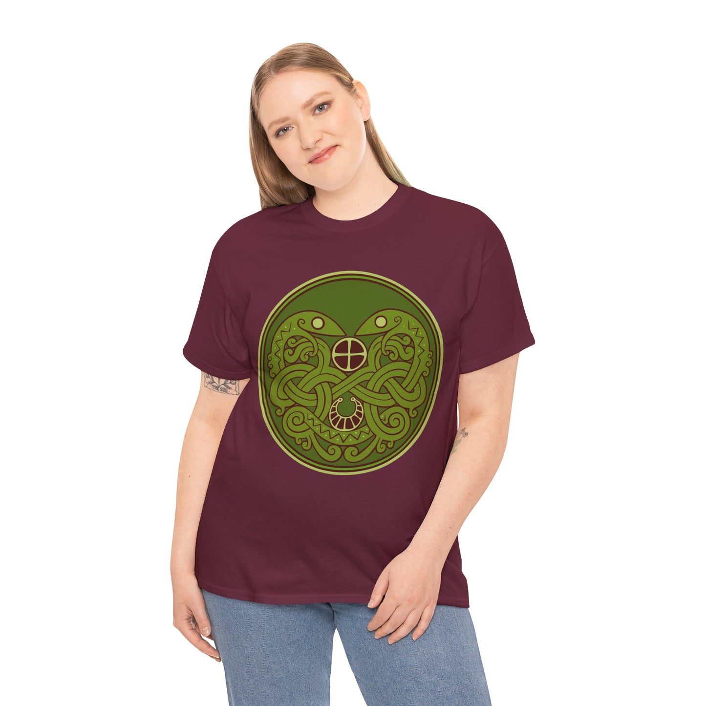 Viking Snake Cult Tee (green) Unisex T-Shirt