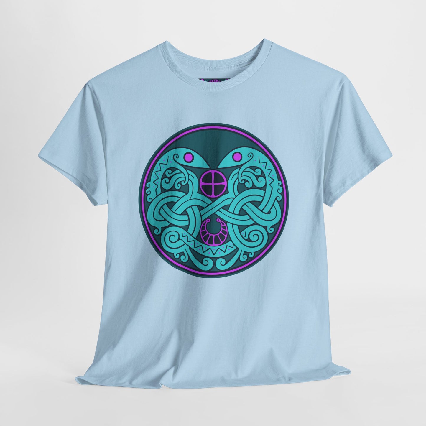 Viking Techno Snake Cult T-Shirt - Unisex Heavy Cotton Tee