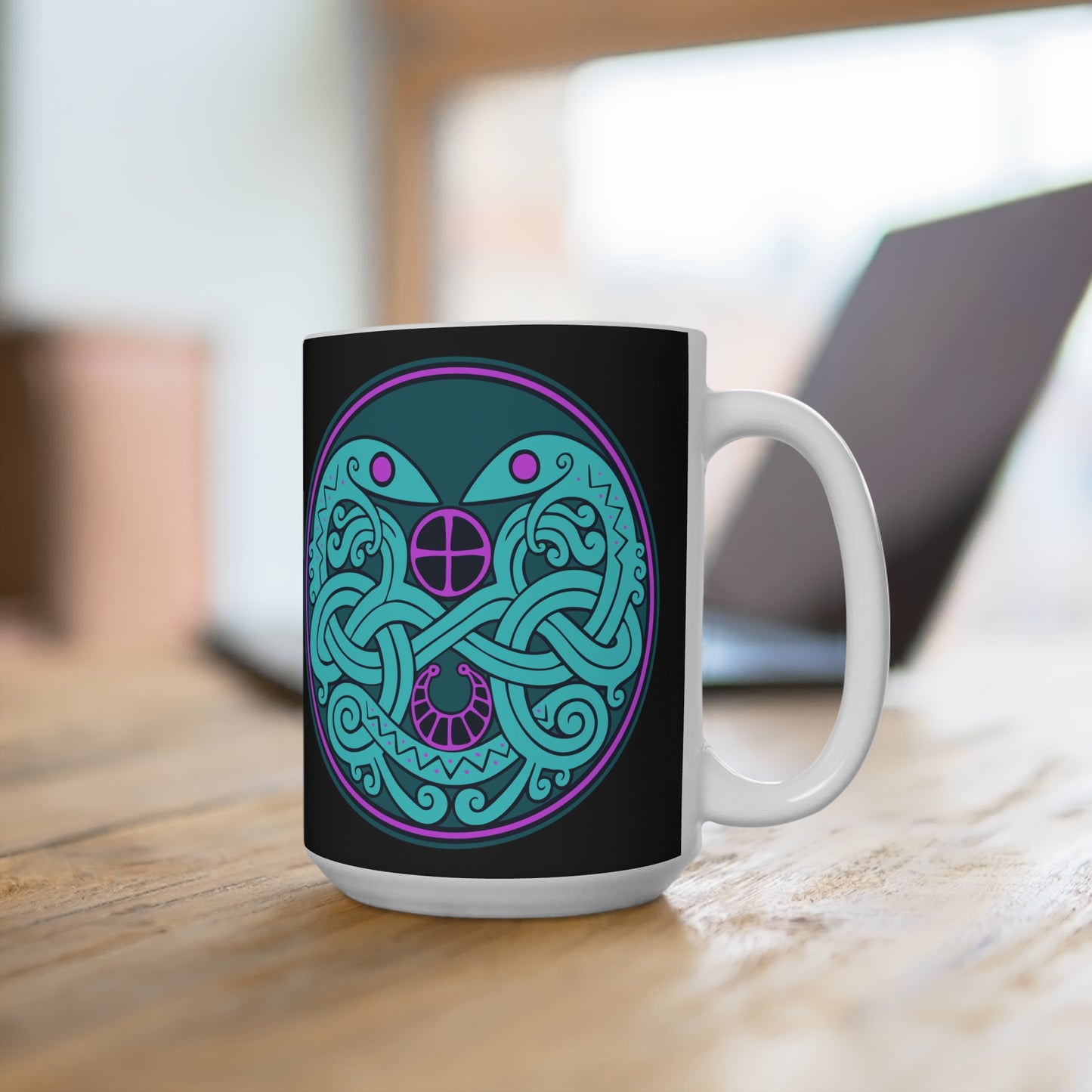 Viking Snake Cult - Neon - Mug