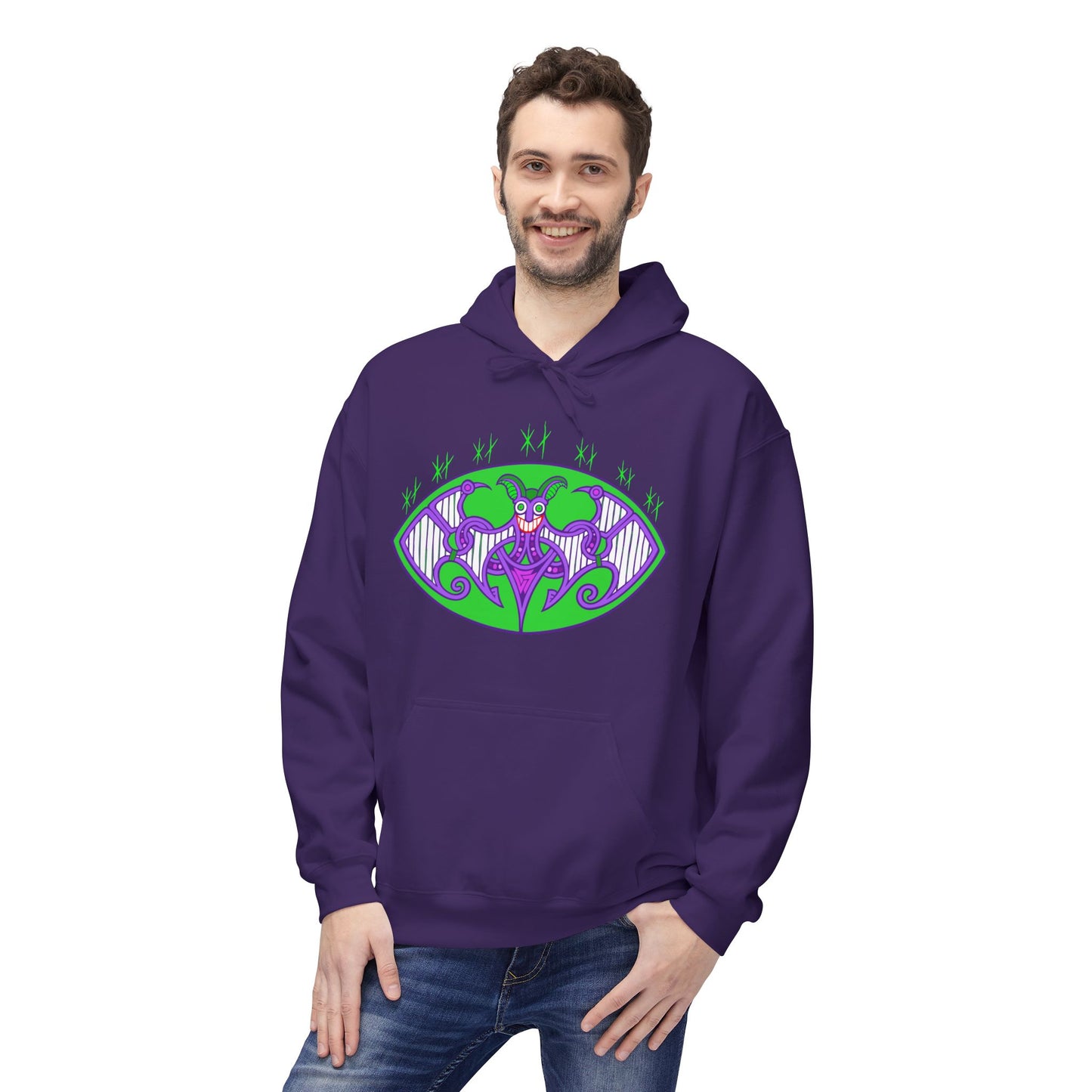 Viking Grinning Jester Hoodie