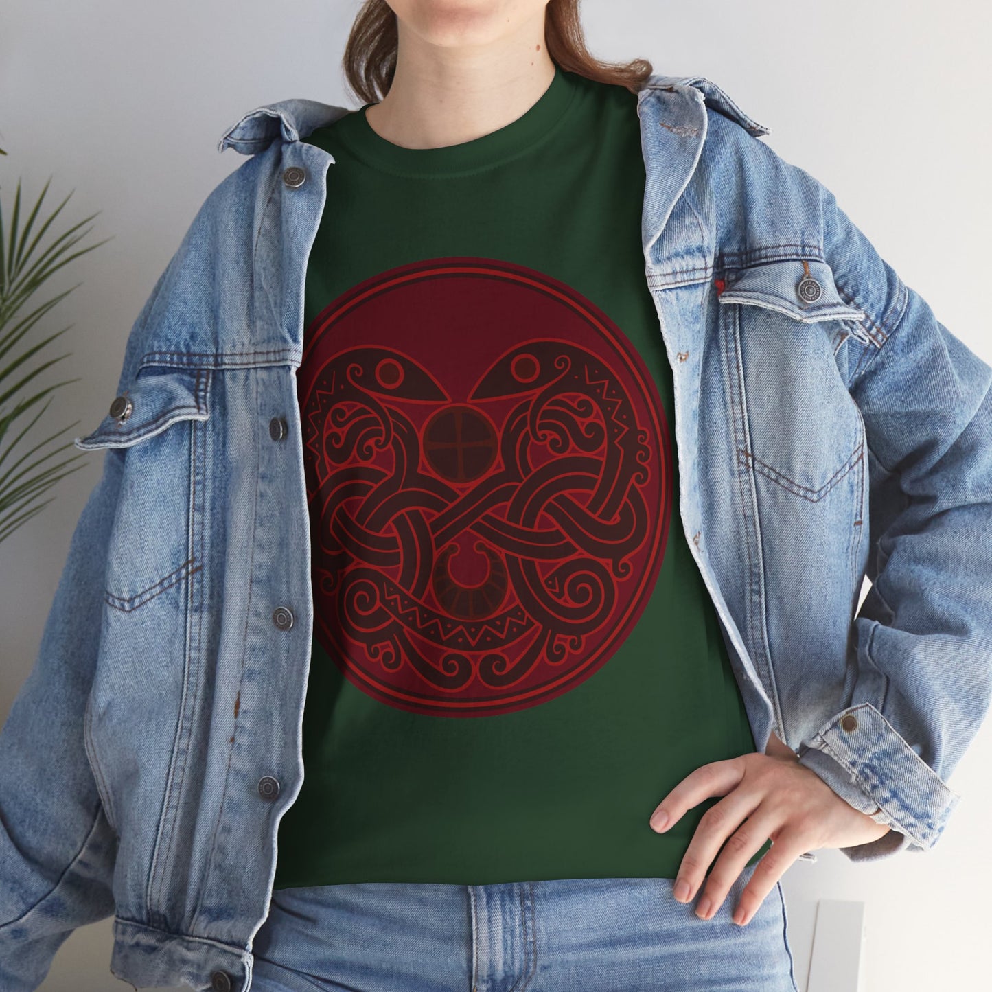 Viking Snake Cult Tee (Red) Unisex T-Shirt