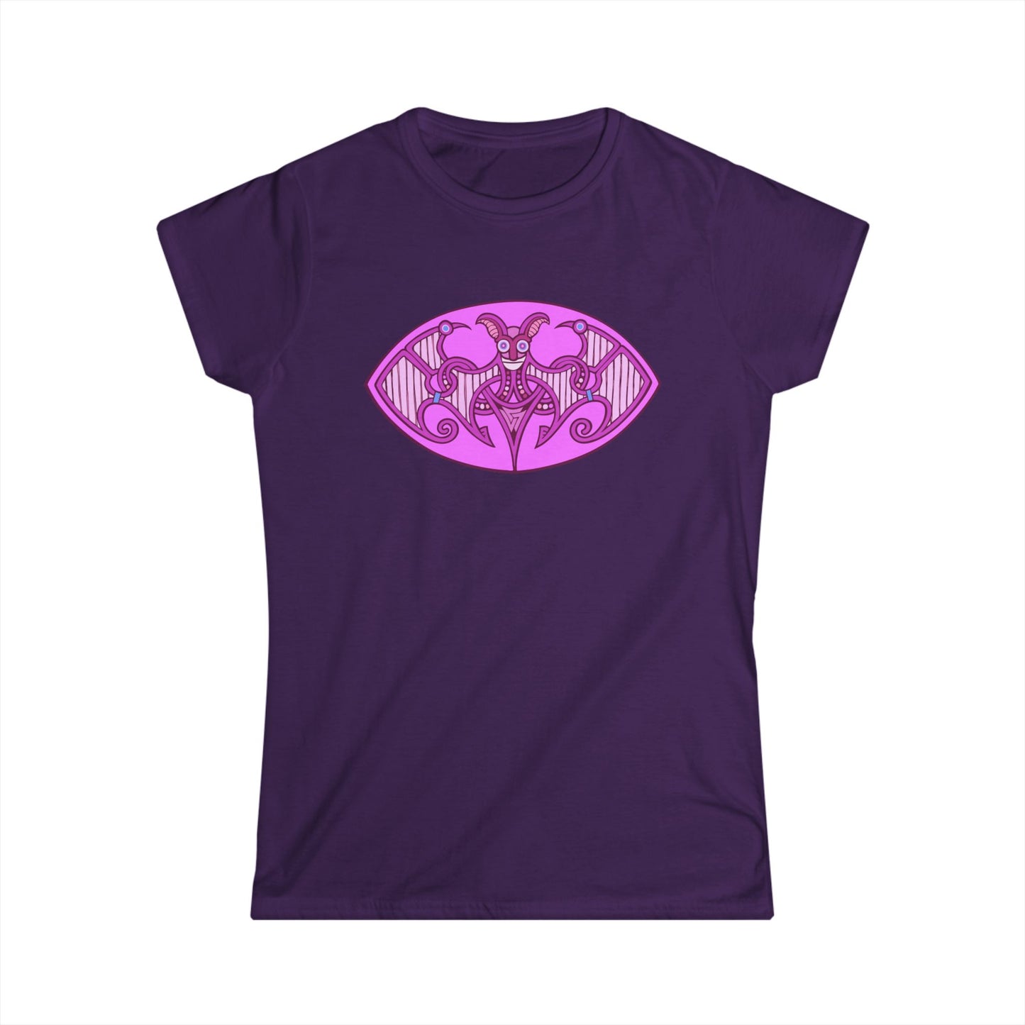 Viking Bat Motif - The Bat-Zwamp Women's Softstyle T-shirt