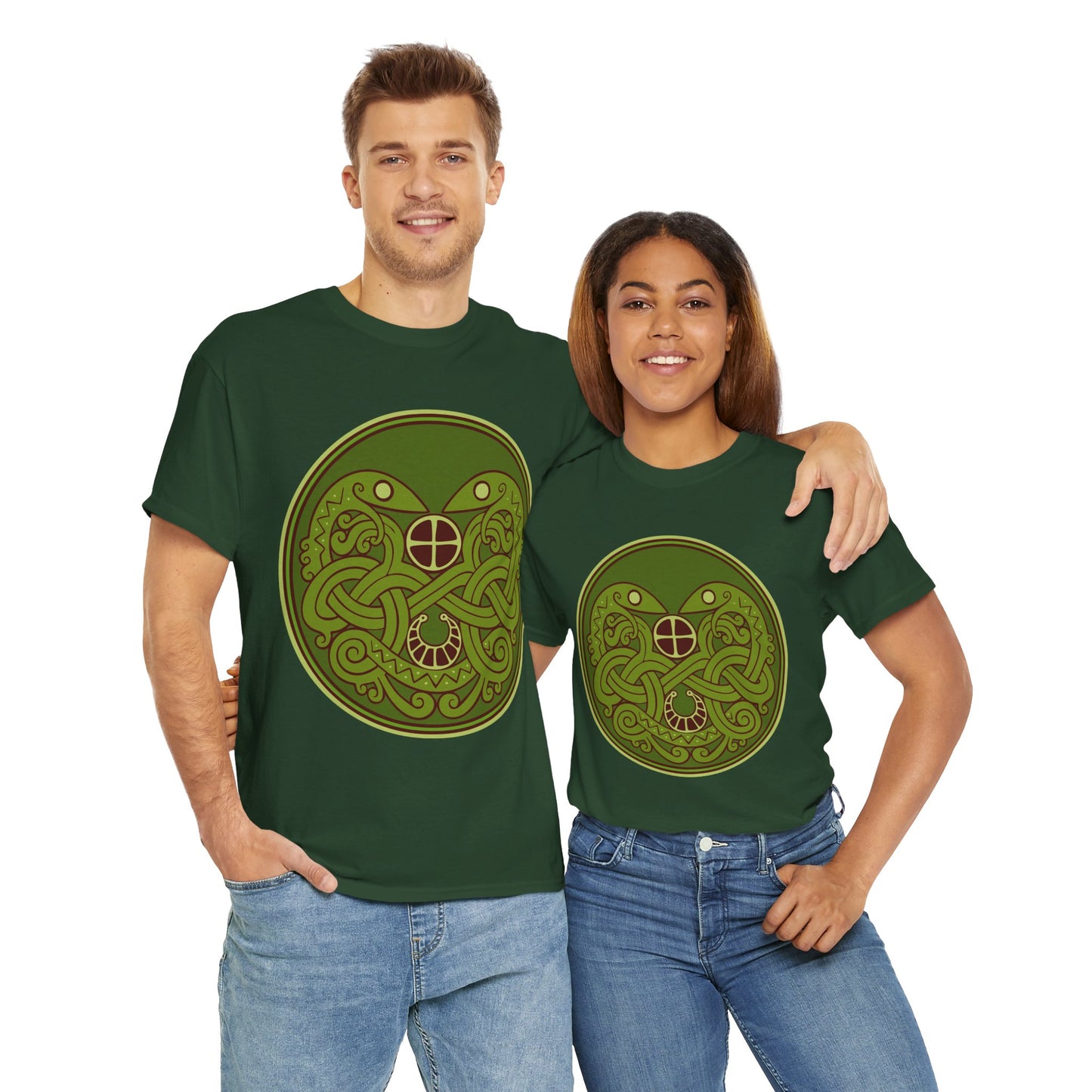 Viking Snake Cult Tee (green) Unisex T-Shirt