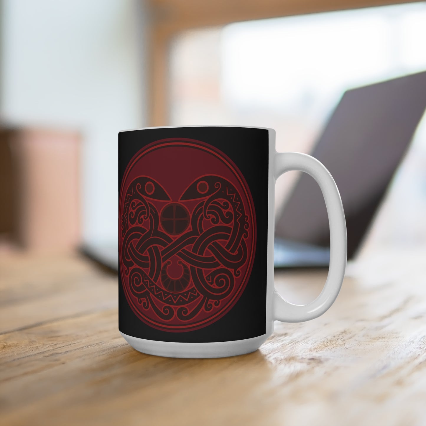 Viking Snake Cult Mug - Nordic Design