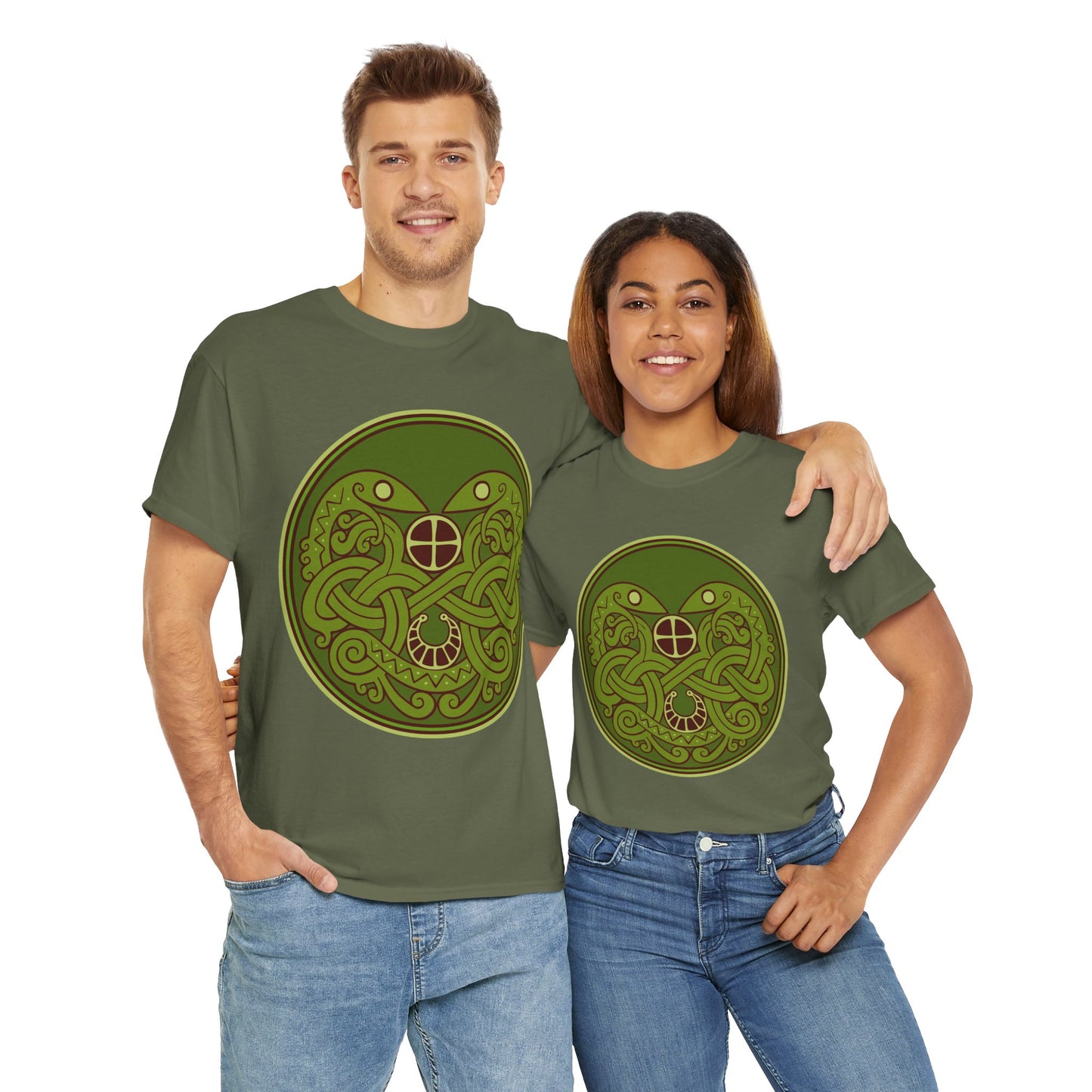 Viking Snake Cult Tee (green) Unisex T-Shirt